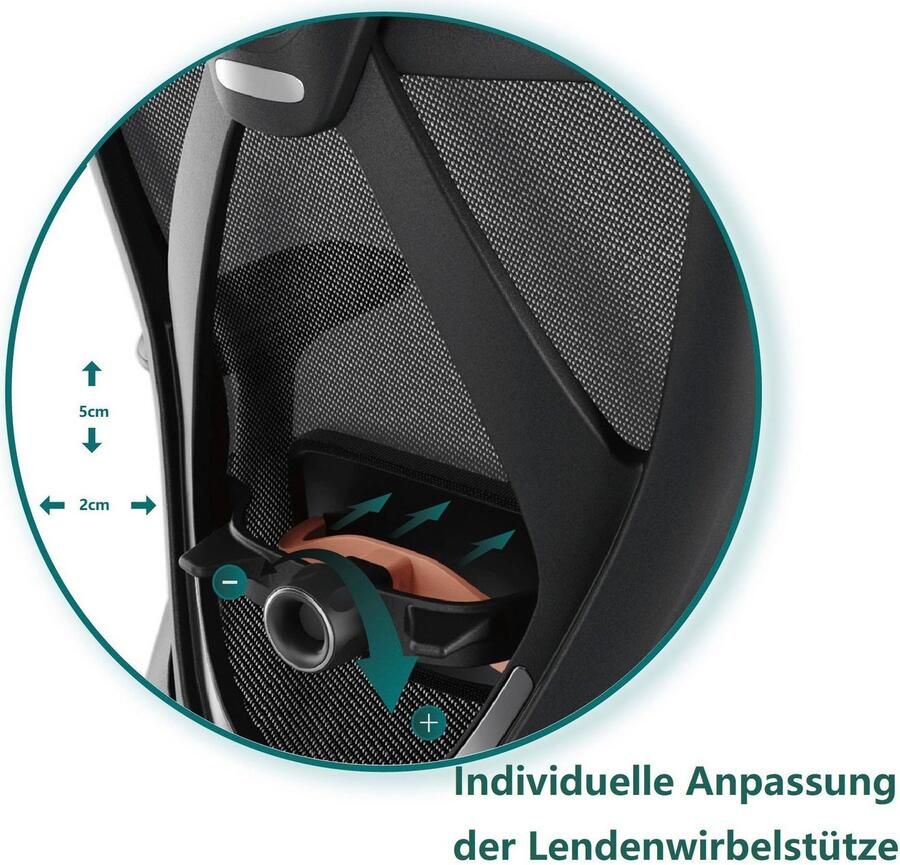 INOSIGN Bureaustoel ZAMIR verstelbare hoofdsteun lendensteun Mesh bureaustoel met kantelfunctie & wieltjes voor harde vloeren