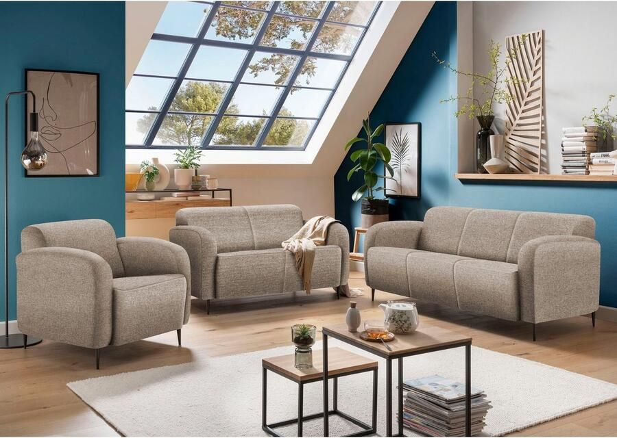 INOSIGN Cocktailfauteuil Marron ook verkrijgbaar als 2-zits en 3-zits