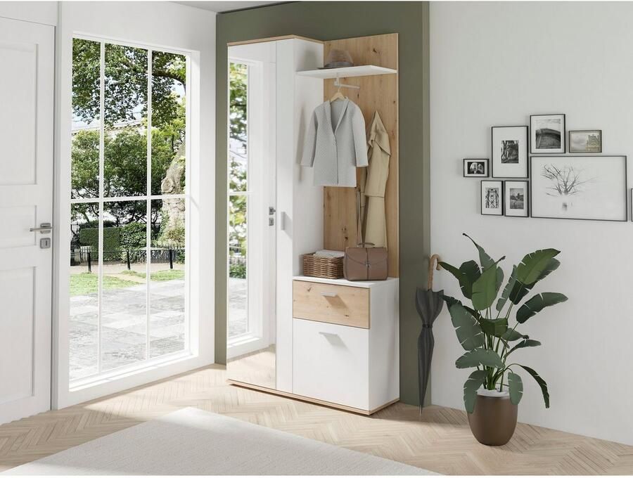 INOSIGN Compact kapstokmeubel Jakob met grote spiegel en planchet breedte 97 cm