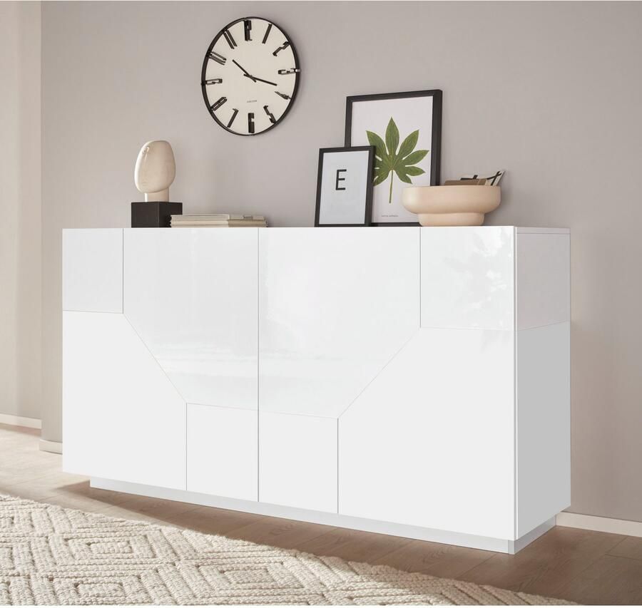 INOSIGN Dressoir ALIEN commode kast dressoir met 4 deuren en 4 vakken