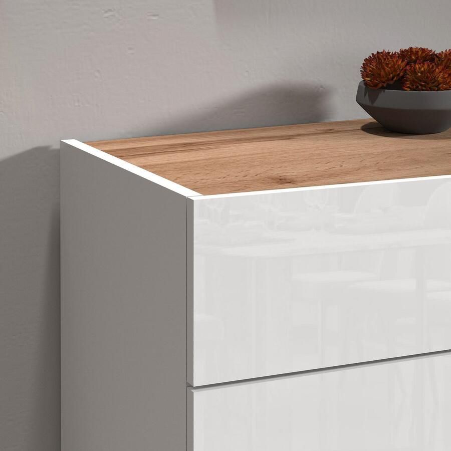 INOSIGN Dressoir Garda Ladekast Kast Buffet 2 deuren 1 lade greeploos breedte 80 9 cm