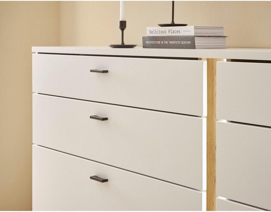 INOSIGN Dressoir Long Island in moderne trendkleur inclusief verticale verlichting breedte 200 cm (1 stuk)