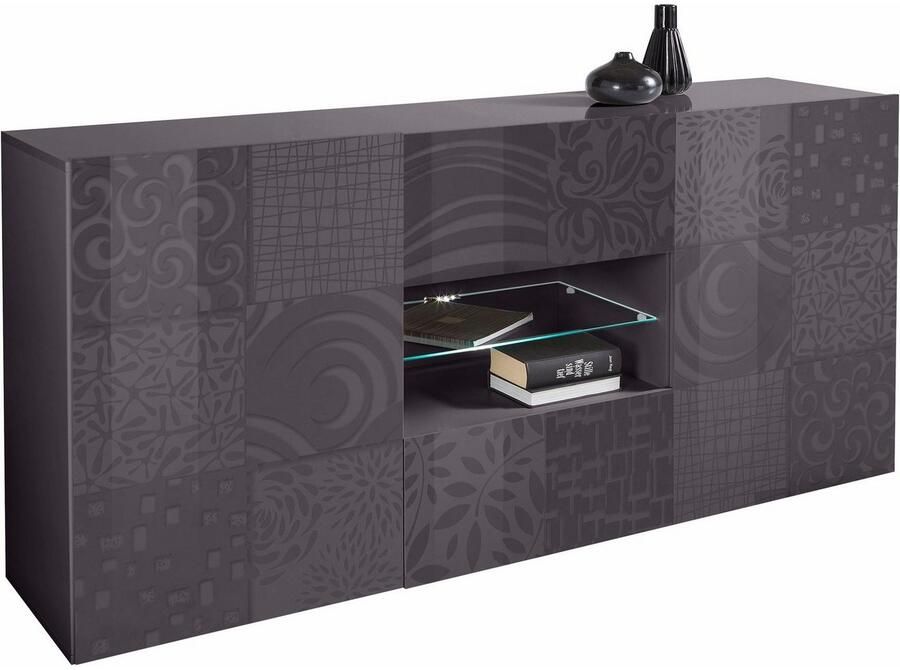 INOSIGN Dressoir Miro Breedte 181 cm met decoratieve zeefdruk