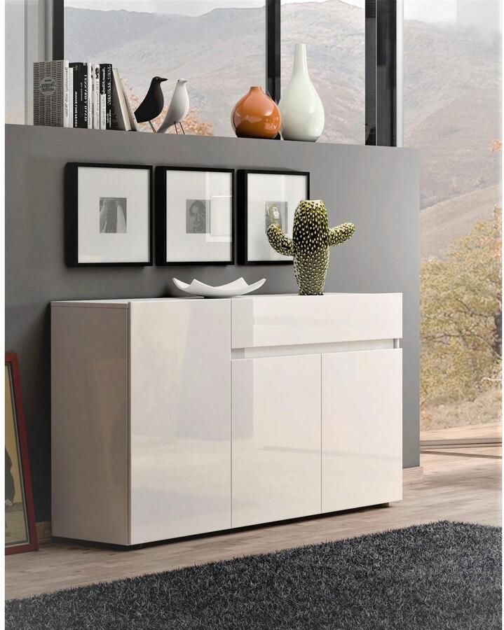 INOSIGN Dressoir Mister Dressoir volledig hoogglans gelakt B H 135x80 cm