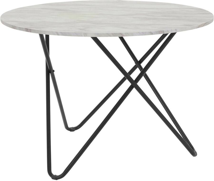 INOSIGN Eethoek JonasMara ronde tafel in marmerlook (set 5-delig)