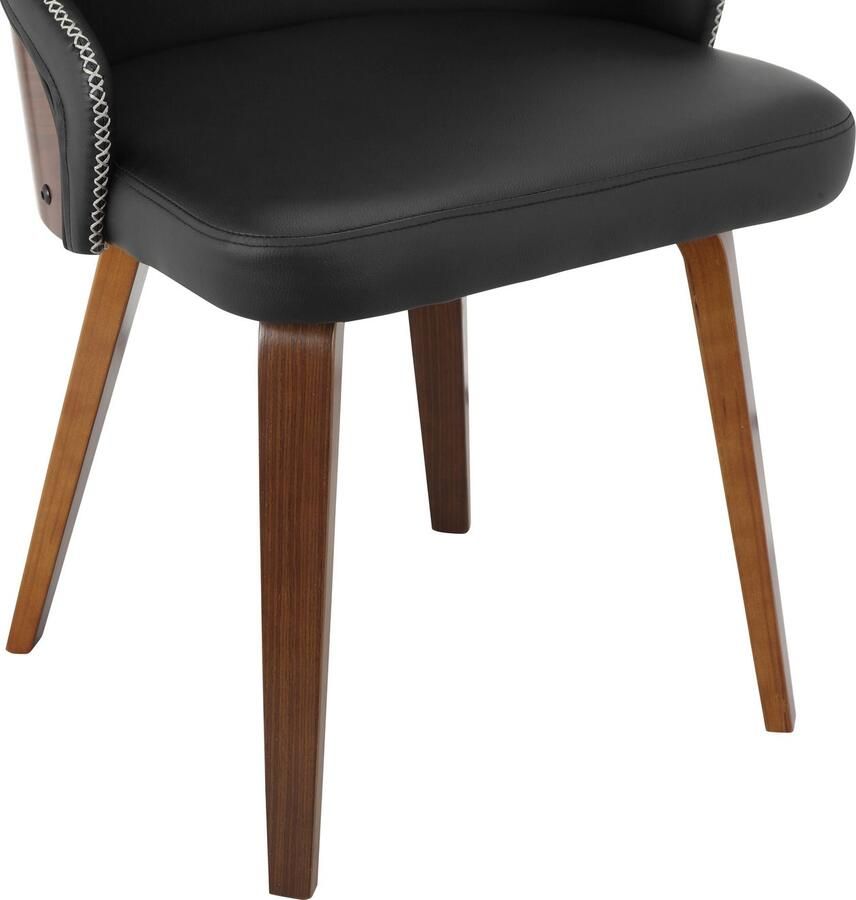 INOSIGN Eetkamerstoel Bojan gemakkelijk te onderhouden imitatieleer beklede zitting en rugleuning zithoogte 47 cm (2 stuks)