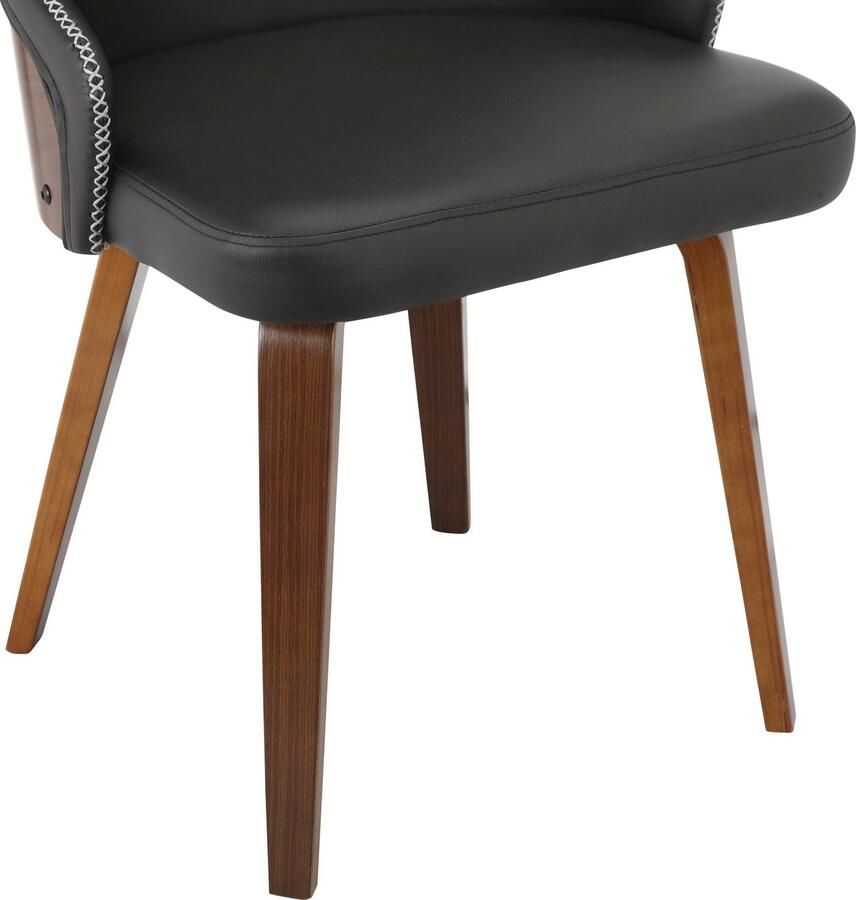 INOSIGN Eetkamerstoel Bojan gemakkelijk te onderhouden imitatieleer beklede zitting en rugleuning zithoogte 47 cm (2 stuks)