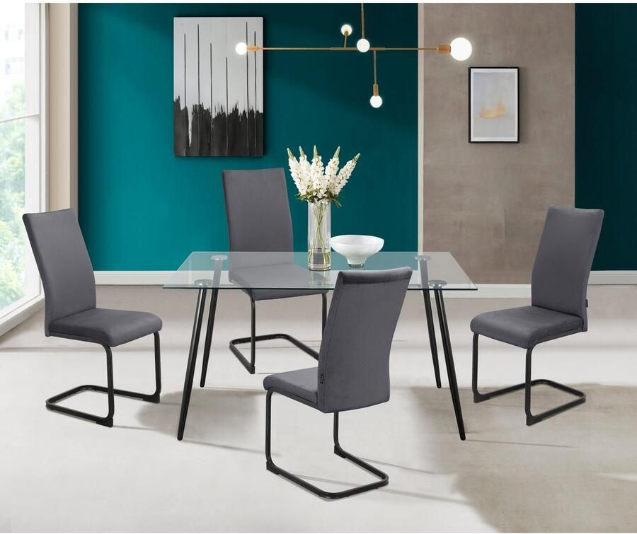 INOSIGN Eetkamerstoel Darcel Vrijdragende stoel (set)