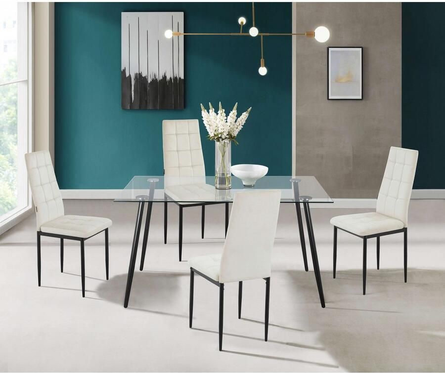 INOSIGN Eetkamerstoel Moana Met quilten (set)