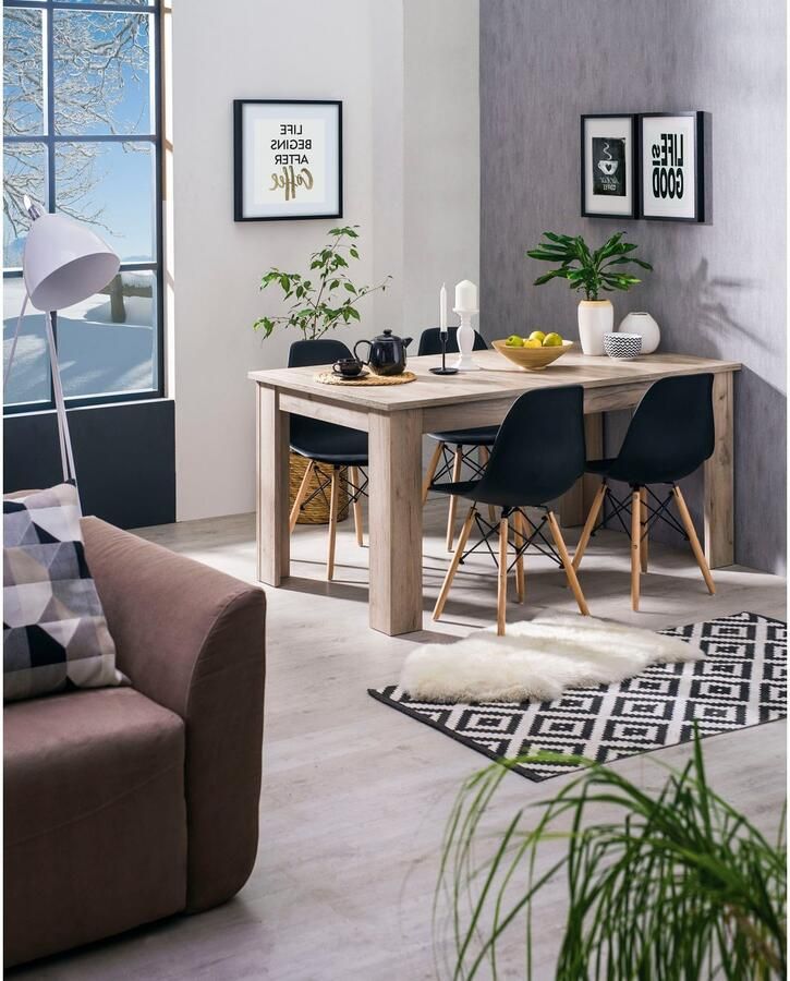 INOSIGN Eettafel OSCAR Te verlengen door inlegblad (40 cm)