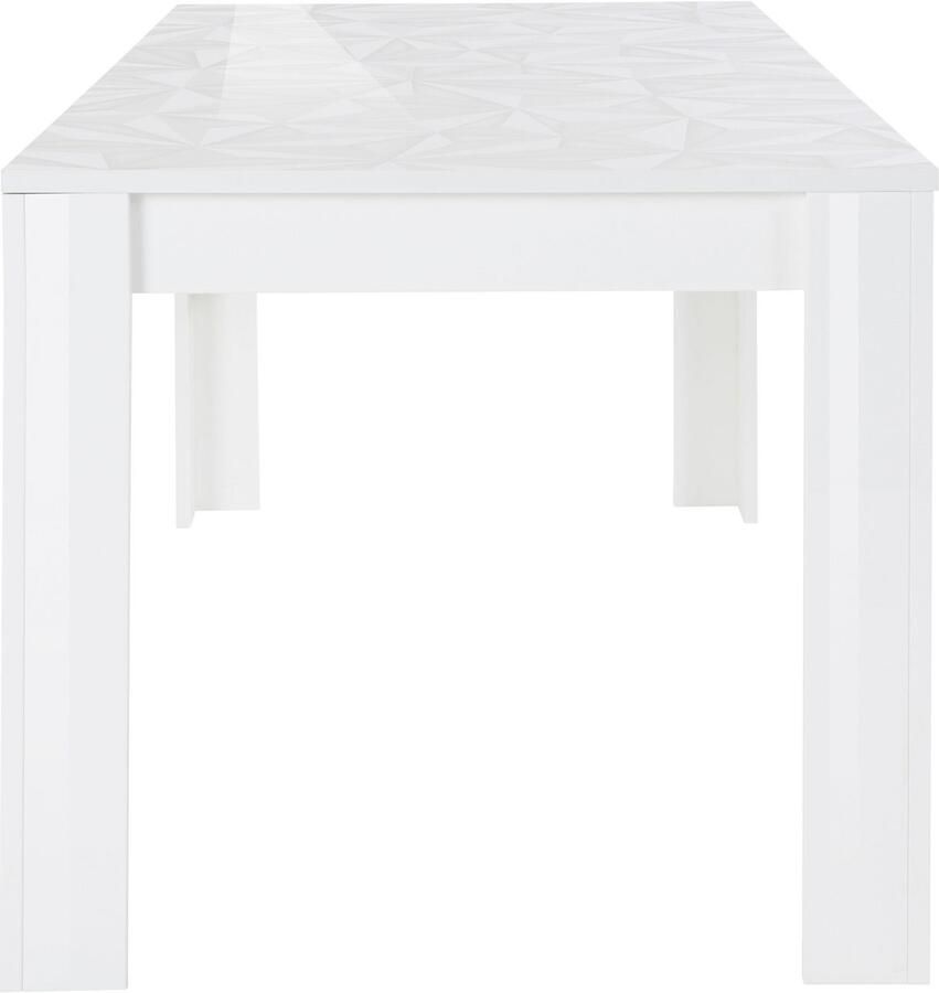 INOSIGN Eettafel Prisma 180x90 cm keukentafel eettafel rechthoekig Tafelblad dikte 22 mm en met elegante zeefdruk kleurkeuze