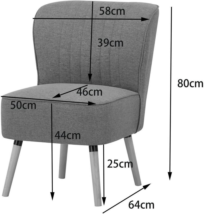 INOSIGN Fauteuil MONIDA TV-stoel Relax-stoel passend bij de slaapbank