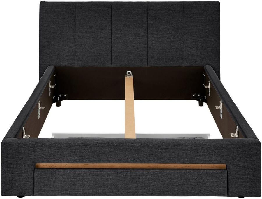INOSIGN Gestoffeerd bed CiTY GiRON bedframe met bedlade gestoffeerd opbergbed met hondenbed of opberglade bekleding van corduroy of linnenlook