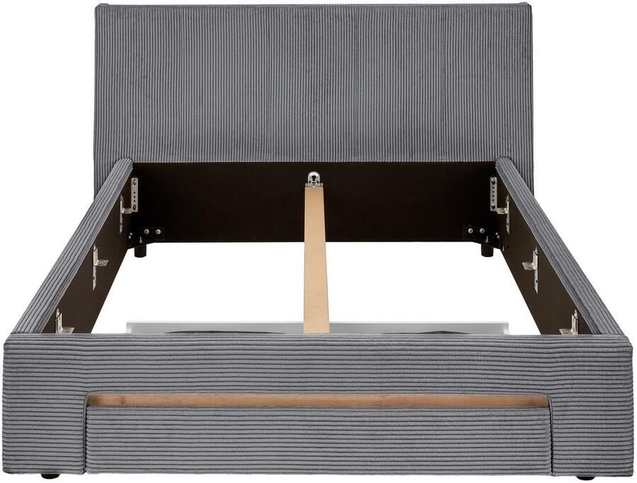 INOSIGN Gestoffeerd bed CiTY GiRON bedframe met bedlade gestoffeerd opbergbed met hondenbed of opberglade bekleding van corduroy of linnenlook