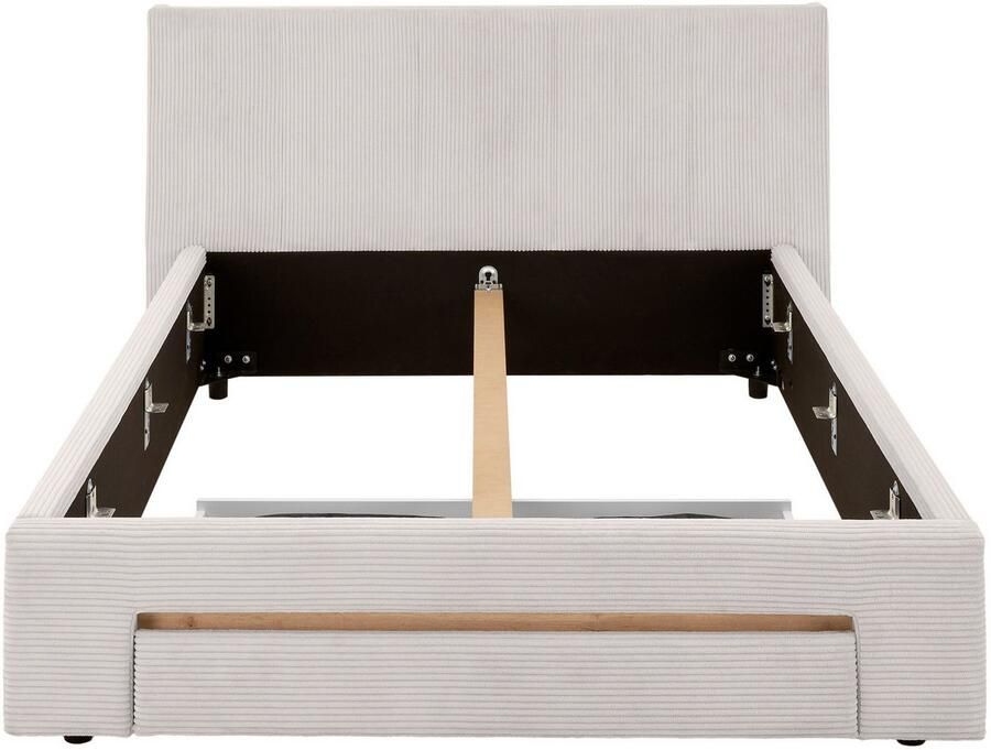 INOSIGN Gestoffeerd bed CiTY GiRON bedframe met bedlade gestoffeerd opbergbed met hondenbed of opberglade bekleding van corduroy of linnenlook