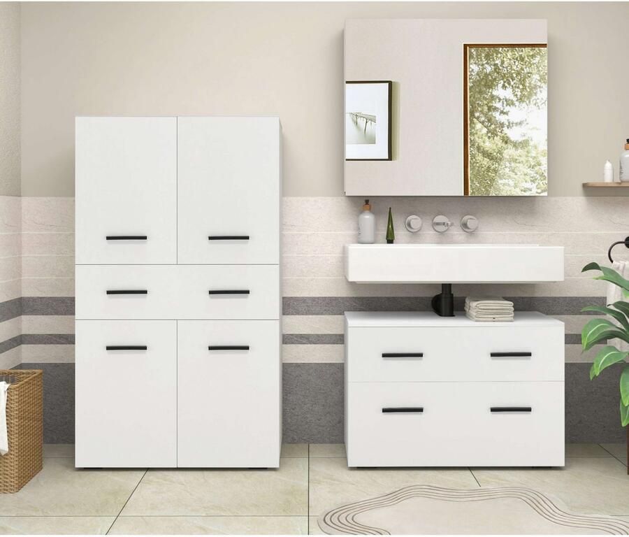 INOSIGN Halfhoge kast Skara met twee verstelbare legplanken