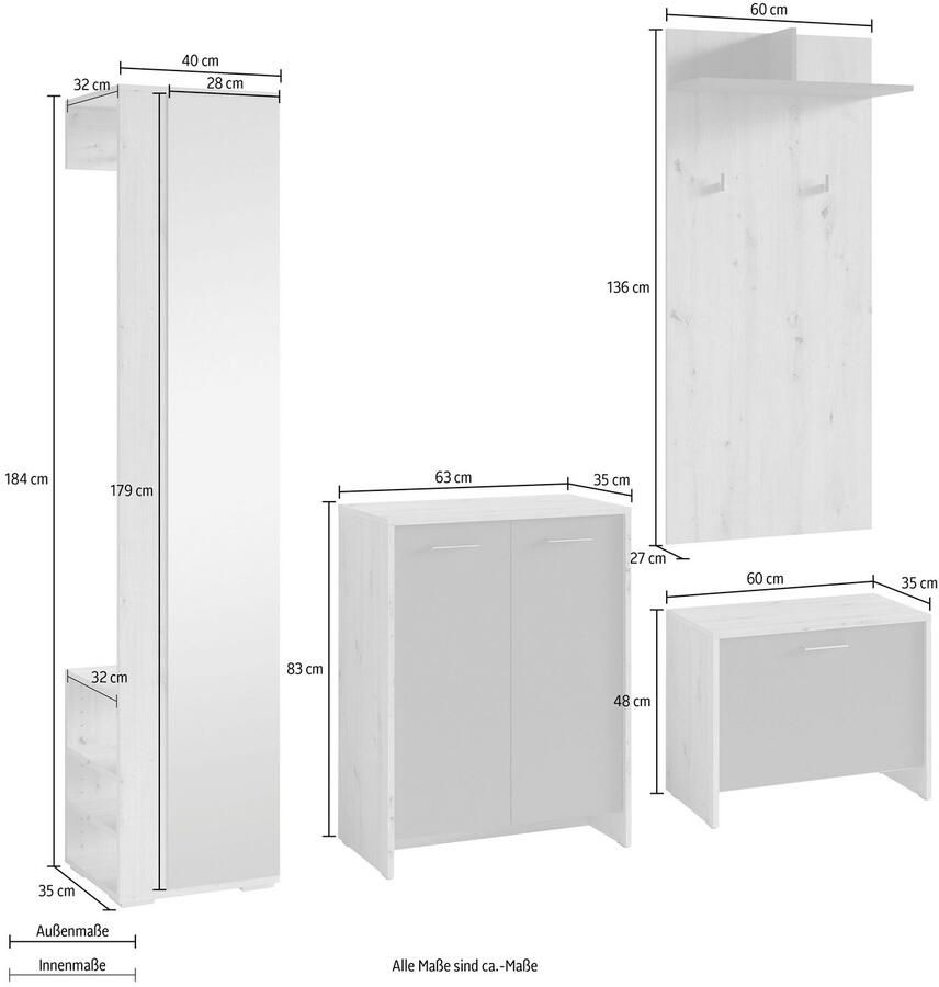 INOSIGN Halmeubelset Ben (4-delig)
