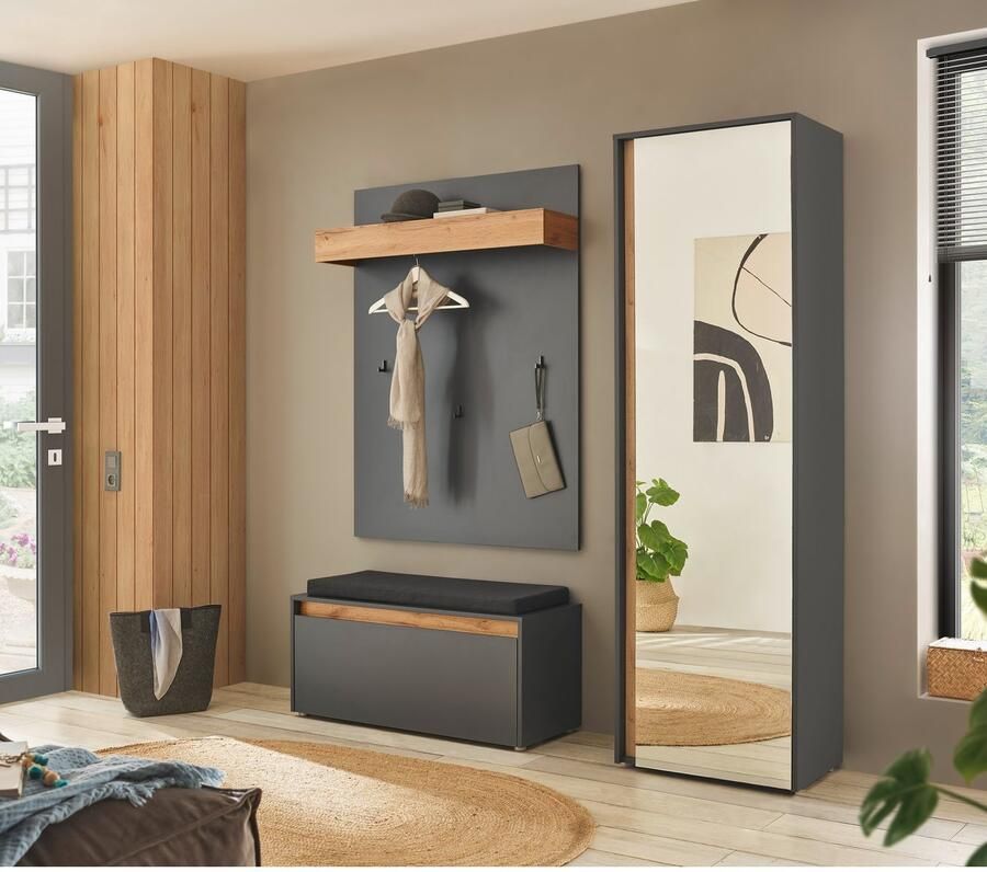 INOSIGN Halmeubelset GIRON CiTY moderne garderobe complete set met veel opbergruimte (complete set 3 stuks)