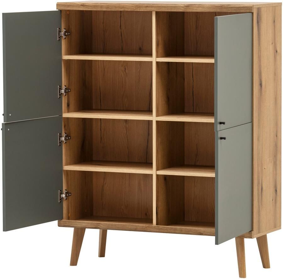 INOSIGN Halmeubelset Mavas Garderobe met opbergruimte Garderobekast in Scandic Design (set 2 stuks)