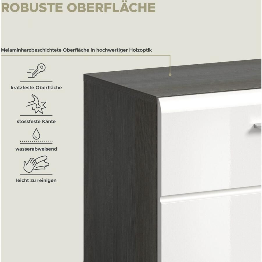 INOSIGN Halmeubelset Rumba 4-delig Breedte 175 cm Hoogglans Front bestaand uit: (4-delig)