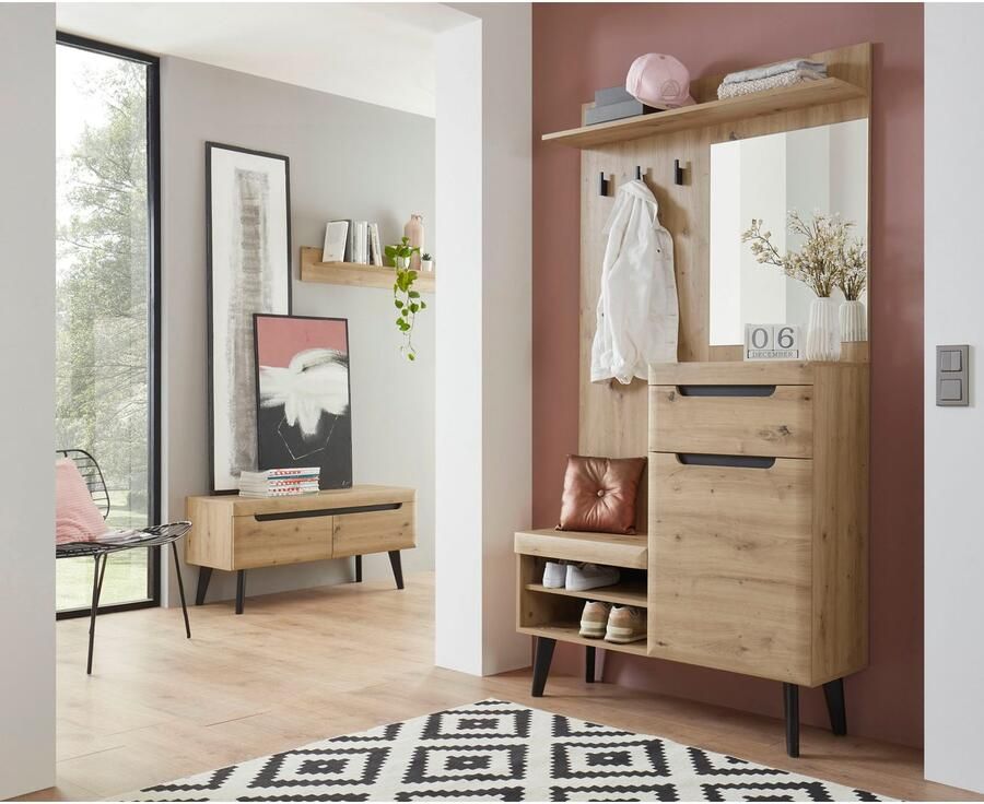 INOSIGN Halmeubelset TORGE mooie scandi look (set 3 stuks)