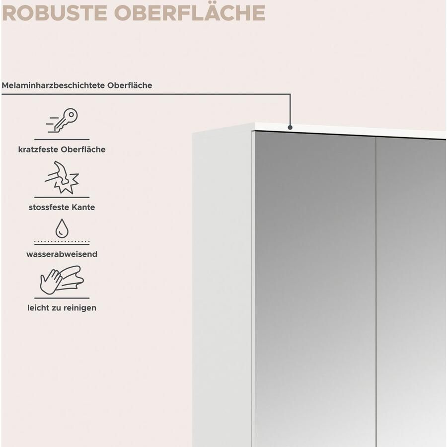 INOSIGN Halmeubelset Trondheim Breedte 212 cm 5-delig bestaande uit: 2x garderobekast 1 commode 1 kledingstang 1 legplank (set 4-delig)