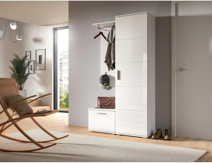 INOSIGN Halmeubelset Valge Breedte 110 cm 3-delig Set bestaande uit: (3 stuks)