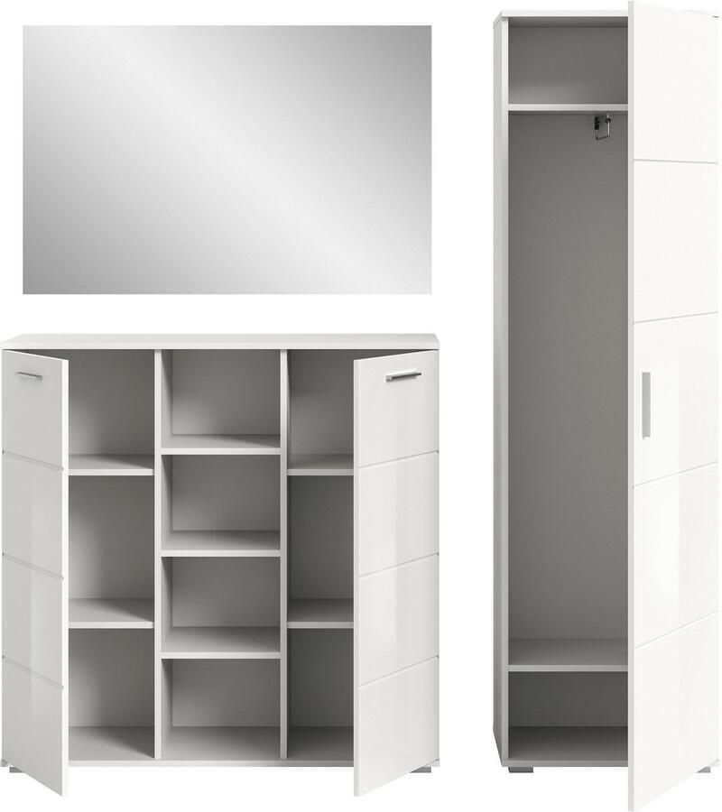 INOSIGN Halmeubelset Valge Breedte 180 cm inclusief 15 cm typeafstand 3-delig Set bestaande uit: (3 stuks)