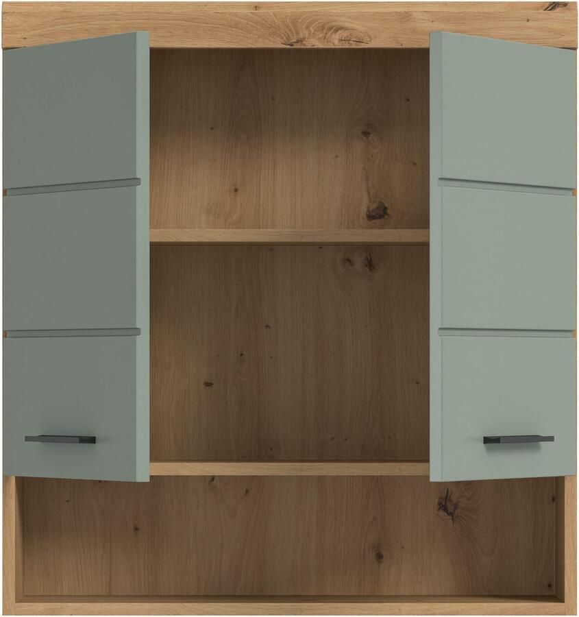 INOSIGN Hangend kastje Siena breedte 74 cm 2 deuren 1 open vak MDF-front in verschillende kleuren verkrijgbaar badkamermeubels badkamerkast kast badkamer