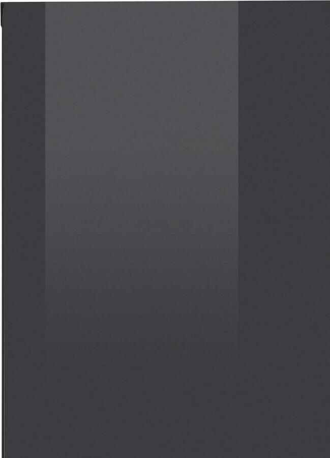 INOSIGN Hangende vitrinekast Toledo hoogte 159 cm trendy glazen vitrine met decoratieve MDF-front Vitrine met glazen front zonder verlichting veel opbergruimte hoogglans