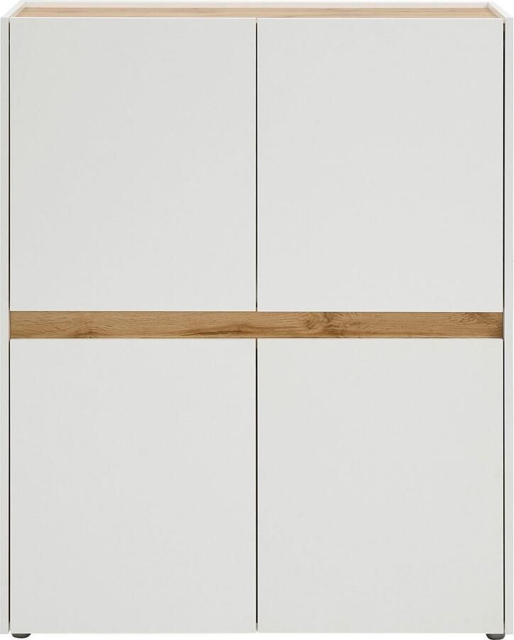 INOSIGN Highboard City Giron moderne kast commode opbergkast hoge kast tijdloos modern voldoende opbergruimte veelzijdig inzetbaar