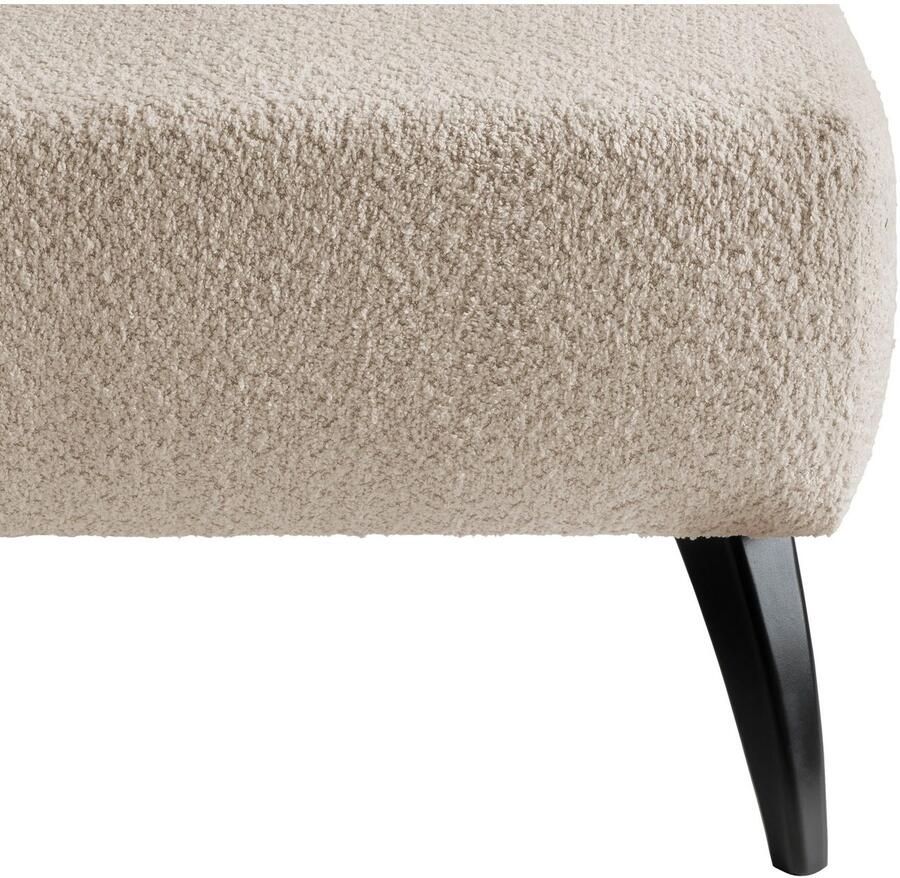 INOSIGN Hocker Colori Kleur houten poten naar keuze verschillende stoffen hoogwaardige stof