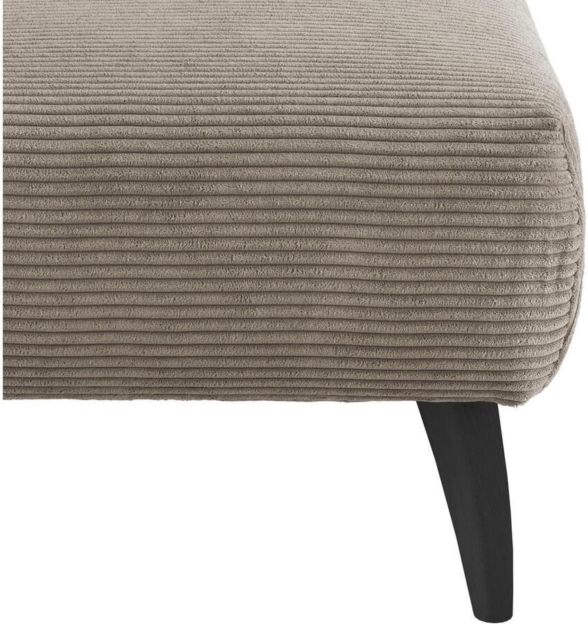 INOSIGN Hocker Colori Kleur houten poten naar keuze verschillende stoffen hoogwaardige stof