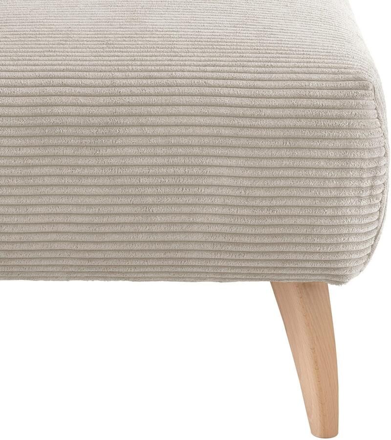 INOSIGN Hocker Colori Kleur houten poten naar keuze verschillende stoffen hoogwaardige stof