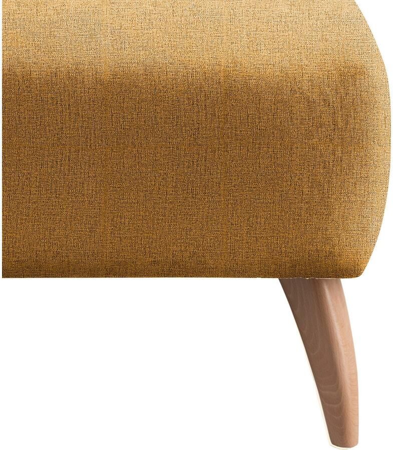 INOSIGN Hocker Colori Kleur houten poten naar keuze verschillende stoffen hoogwaardige stof