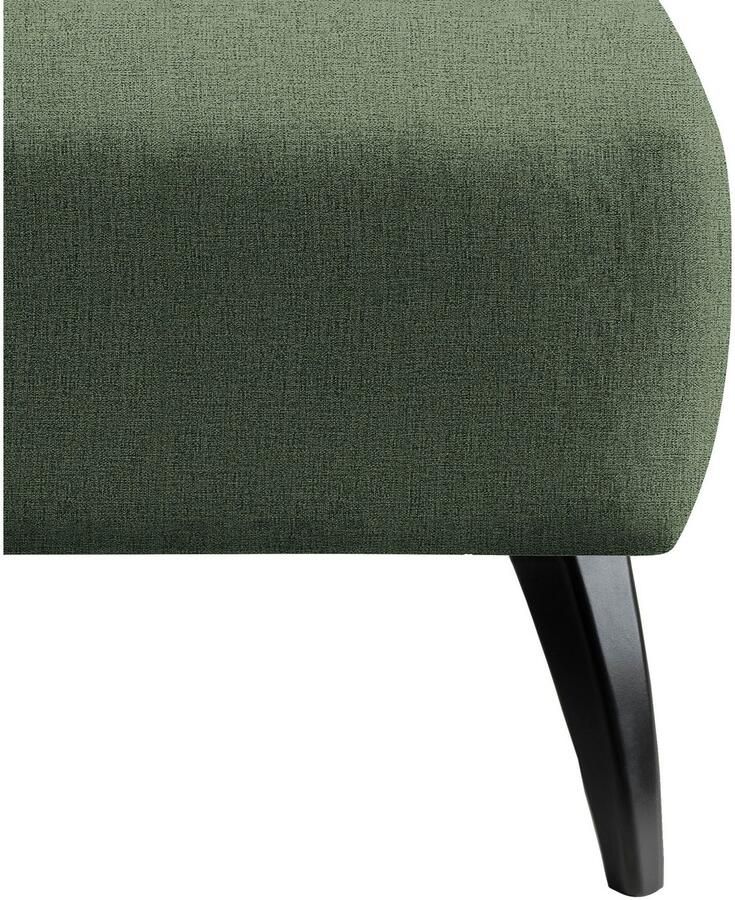 INOSIGN Hocker Colori Kleur houten poten naar keuze verschillende stoffen hoogwaardige stof