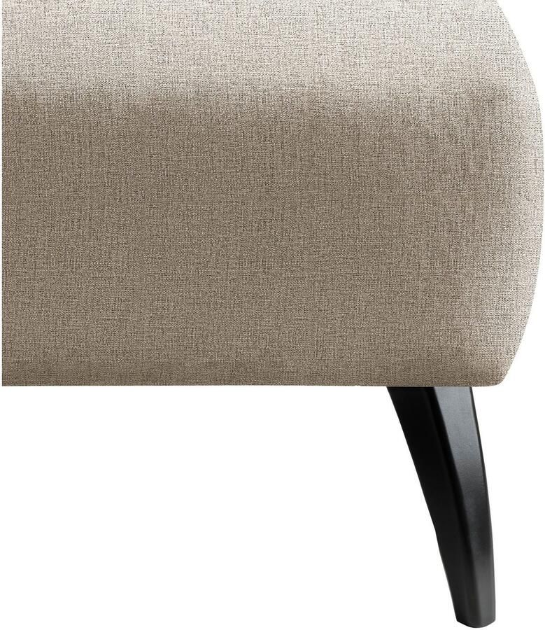 INOSIGN Hocker Colori Kleur houten poten naar keuze verschillende stoffen hoogwaardige stof