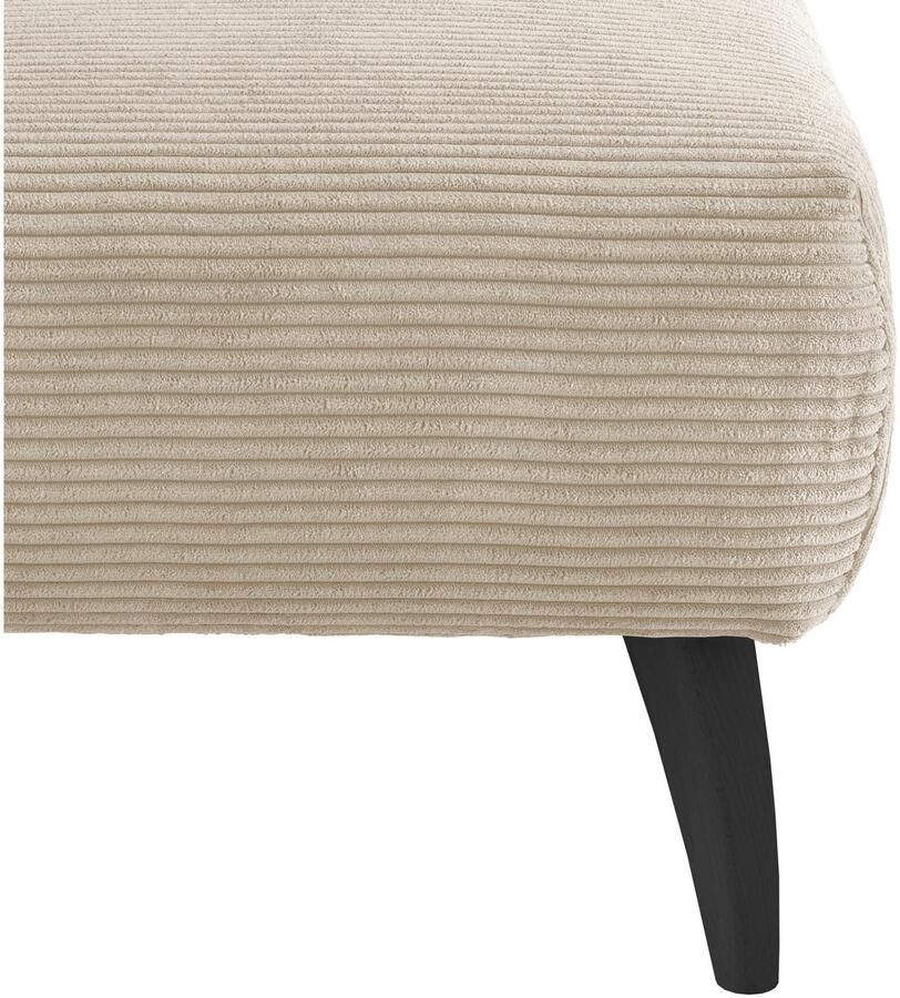 INOSIGN Hocker Colori Kleur houten poten naar keuze verschillende stoffen hoogwaardige stof