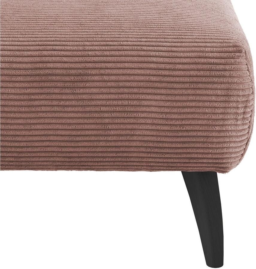 INOSIGN Hocker Colori Kleur houten poten naar keuze verschillende stoffen hoogwaardige stof