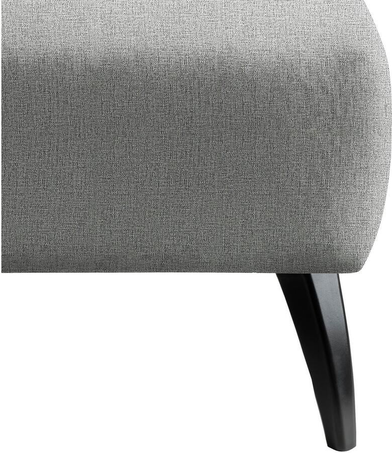 INOSIGN Hocker Colori Kleur houten poten naar keuze verschillende stoffen hoogwaardige stof