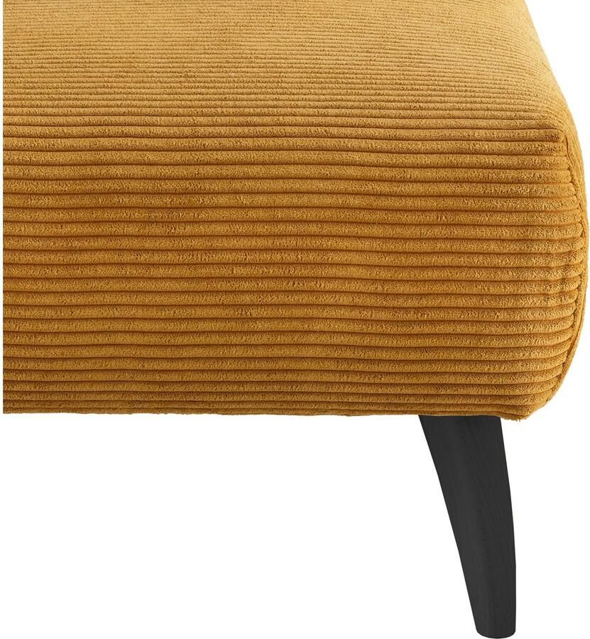 INOSIGN Hocker Colori Kleur houten poten naar keuze verschillende stoffen hoogwaardige stof