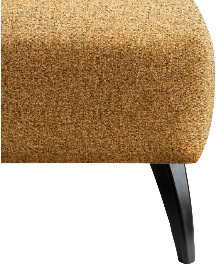 INOSIGN Hocker Colori Kleur houten poten naar keuze verschillende stoffen hoogwaardige stof