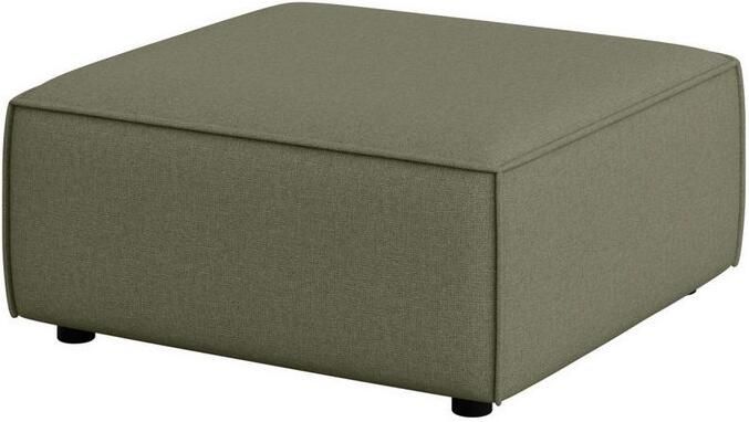 OTTO Hocker Poef Cavan afmetingen BxDxH: 90x90x42 cm geschikt voor de serie met golfondersteuning ook in bouclé