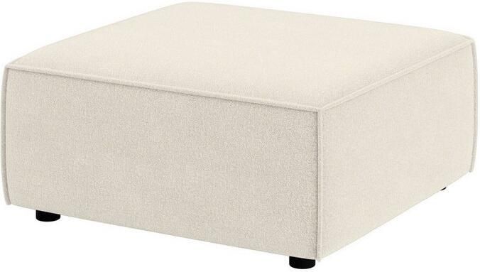 OTTO Hocker Poef Cavan afmetingen BxDxH: 90x90x42 cm geschikt voor de serie met golfondersteuning ook in bouclé