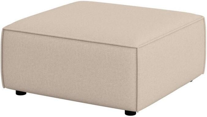 OTTO Hocker Poef Cavan afmetingen BxDxH: 90x90x42 cm geschikt voor de serie met golfondersteuning ook in bouclé