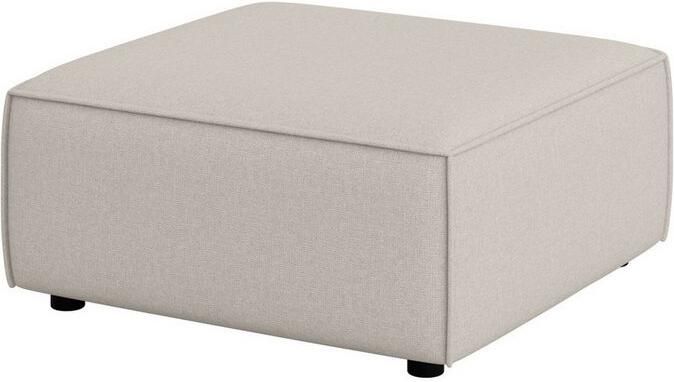 INOSIGN Hocker Poef Cavan afmetingen BxDxH: 90x90x42 cm geschikt voor de serie met golfondersteuning ook in bouclé