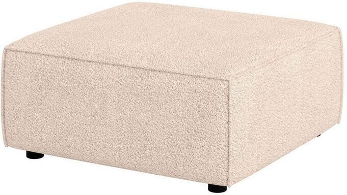 OTTO Hocker Poef Cavan afmetingen BxDxH: 90x90x42 cm geschikt voor de serie met golfondersteuning ook in bouclé