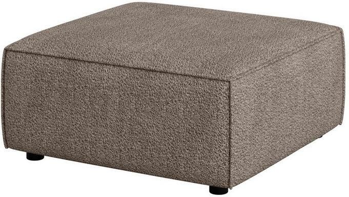 OTTO Hocker Poef Cavan afmetingen BxDxH: 90x90x42 cm geschikt voor de serie met golfondersteuning ook in bouclé