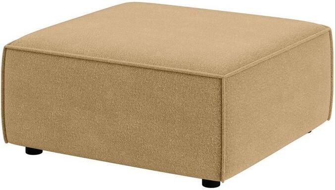 INOSIGN Hocker Poef Cavan afmetingen BxDxH: 90x90x42 cm geschikt voor de serie met golfondersteuning ook in bouclé