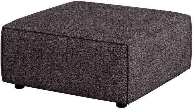 OTTO Hocker Poef Cavan afmetingen BxDxH: 90x90x42 cm geschikt voor de serie met golfondersteuning ook in bouclé